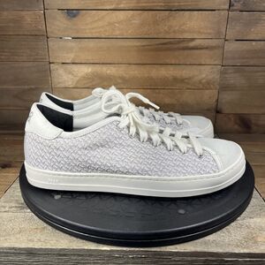 P448 Sneakers Womens Size 7 John Sneaker Lilac Lace Up Italy Shoes EUR 37